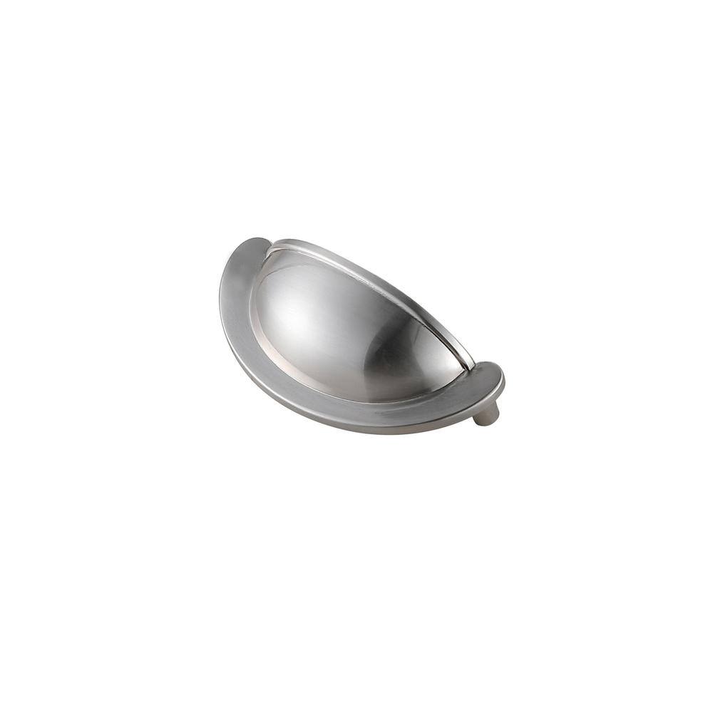 Back. Elegant Decor - Claude 2-3/4" Center to Center Brushed Nickel Cup Bar Pull Multipack (set of 10) - Brushed Nickel.
