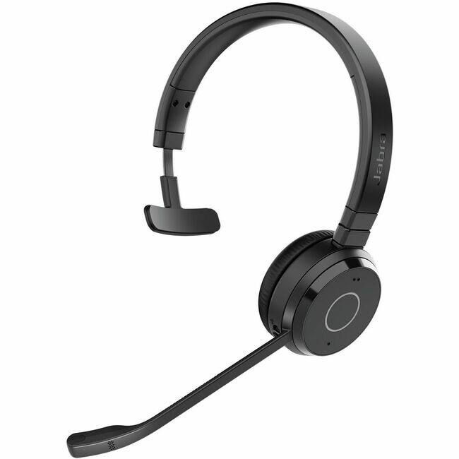 Front. Jabra - Jabra Evolve 65 TE MS Wireless Headset - Microsoft Teams Certification - Mono - Wireless - Bluetooth - 100 ft - 20 Hz to - Black.