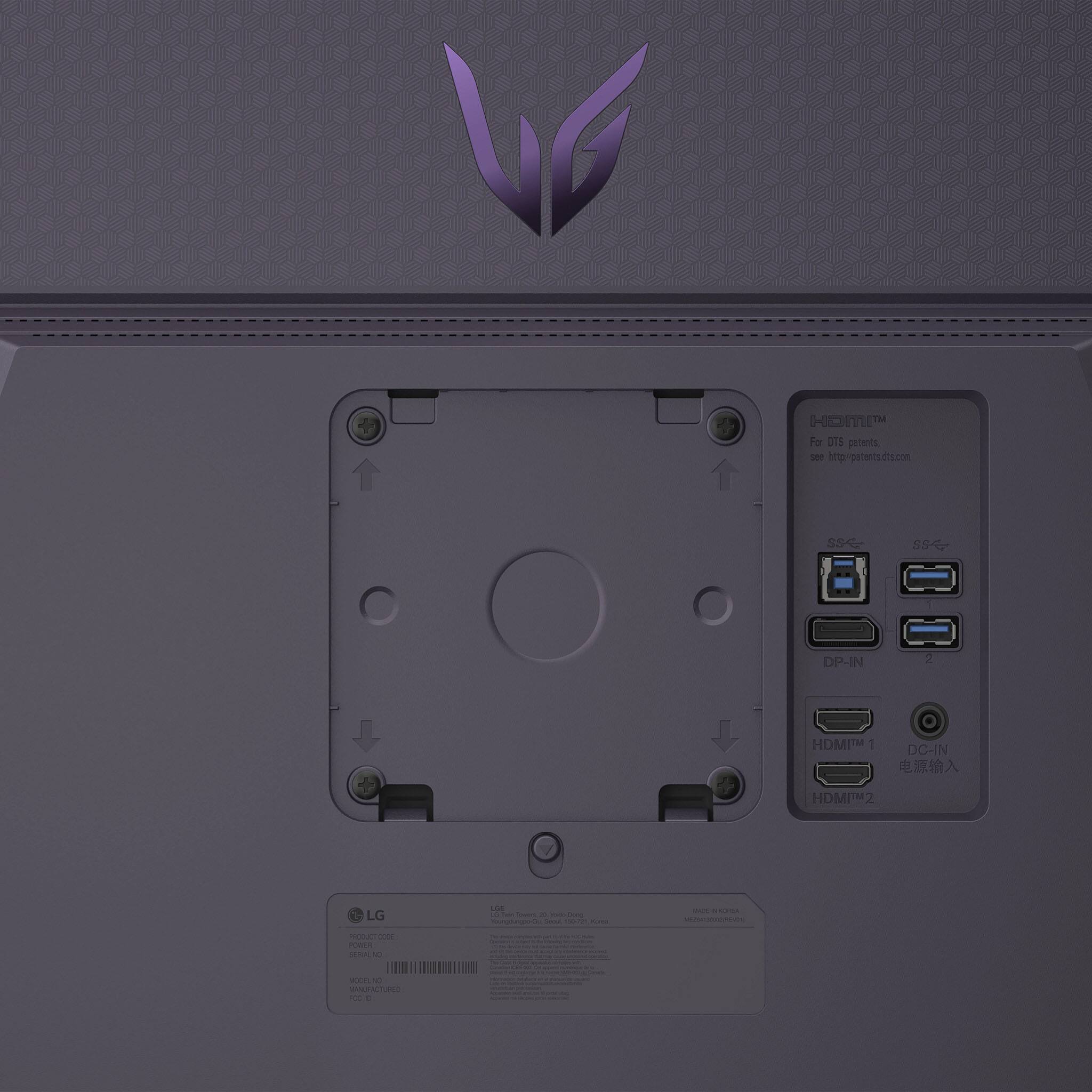 Sure, here is the corrected and grouped text from the image:

---

**HOM For J15 potens c**

**http://patents.dts.com**

**SSG S9**

**DP-IN 2**

**HDMI 1**

**DC-IN**

**HDMI 2**

**LG**

**For DTS patents, see http://patents.dts.com**

**DP-IN**

**HDMI 1**

**DC-IN**

**HDMI 2**

**电源输入**

**MADE IN KOREA**

**LG**

**PRODUCT INFO**

**MODEL NO.**

**SERIAL NO.**

**FCC ID**

**IC: 588-C**

**CE**

**C: 588-C**

**C: 588-C**

**C: 588-C**

**C: 588-C**

**C: 588-C**

**C: 588-C**

**C: 588-C**

**C: 588-C**

**C: 588-C**

**C: 588-C**

**C: 588-C**

**C: 588-C**

**