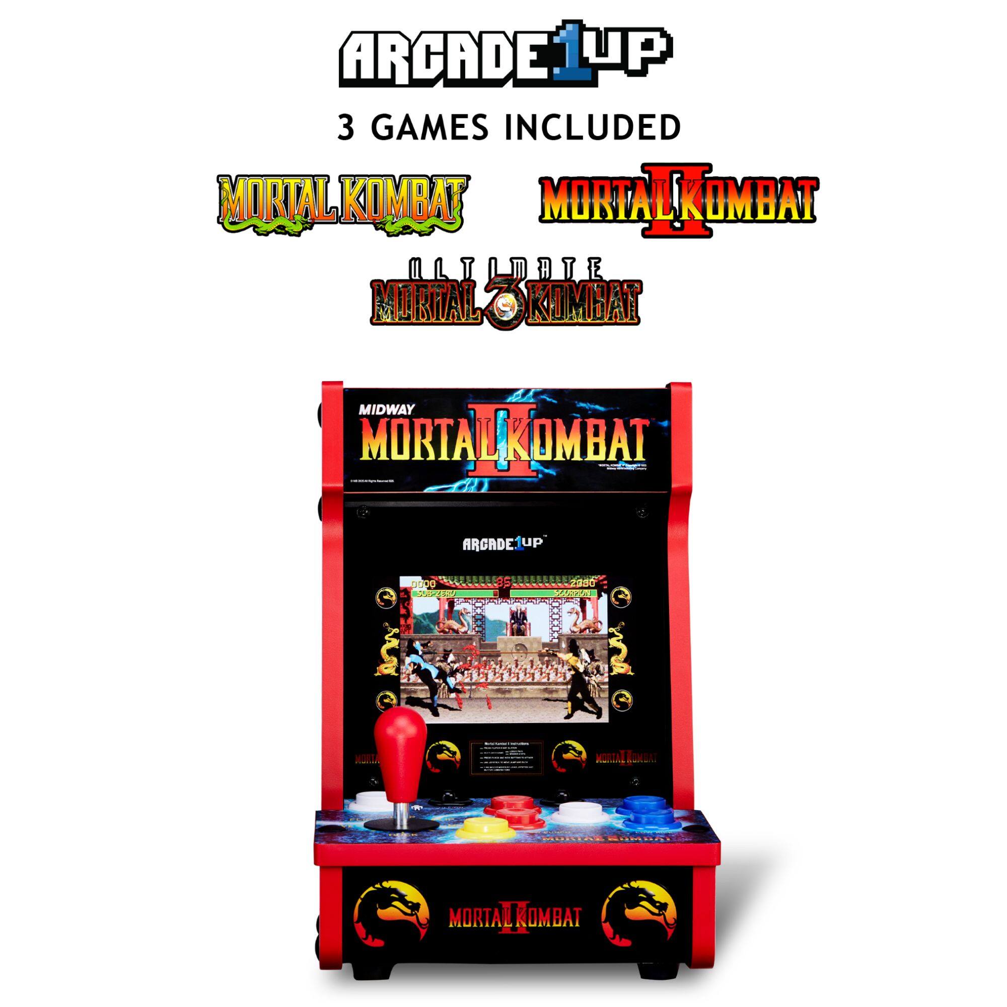 ARCADE1UP 3 GAMES INCLUDED MORTAL KOMBAT MORTAL KOMBAT MORTAL KOMBAT MORTAL KOMBAT MIDWAY MORTAL KOMBAT