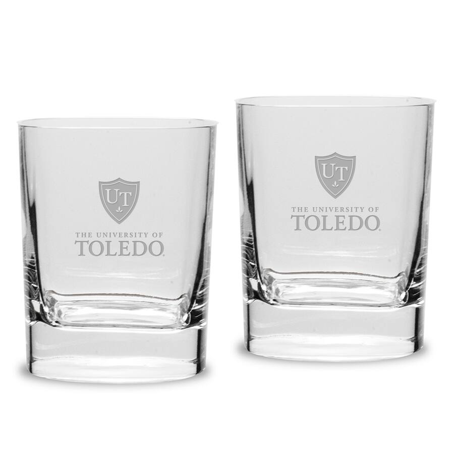 Square Model Rockets Jardine Toledo Rockets 11.75oz. Square Double Old Fashioned Glass Set ...