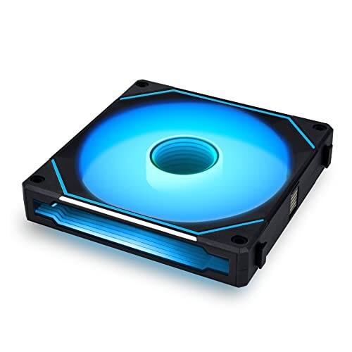 Angle. Lian Li - UNI FAN SL-INFINITY 140mm Fan - Black.
