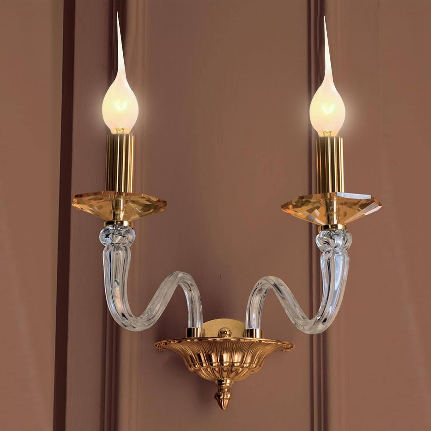 Alt View 1. RTMB - Silicone Dipped Candle Bulbs, 5W E12 Candelabra – Soft White, 12 Pack.