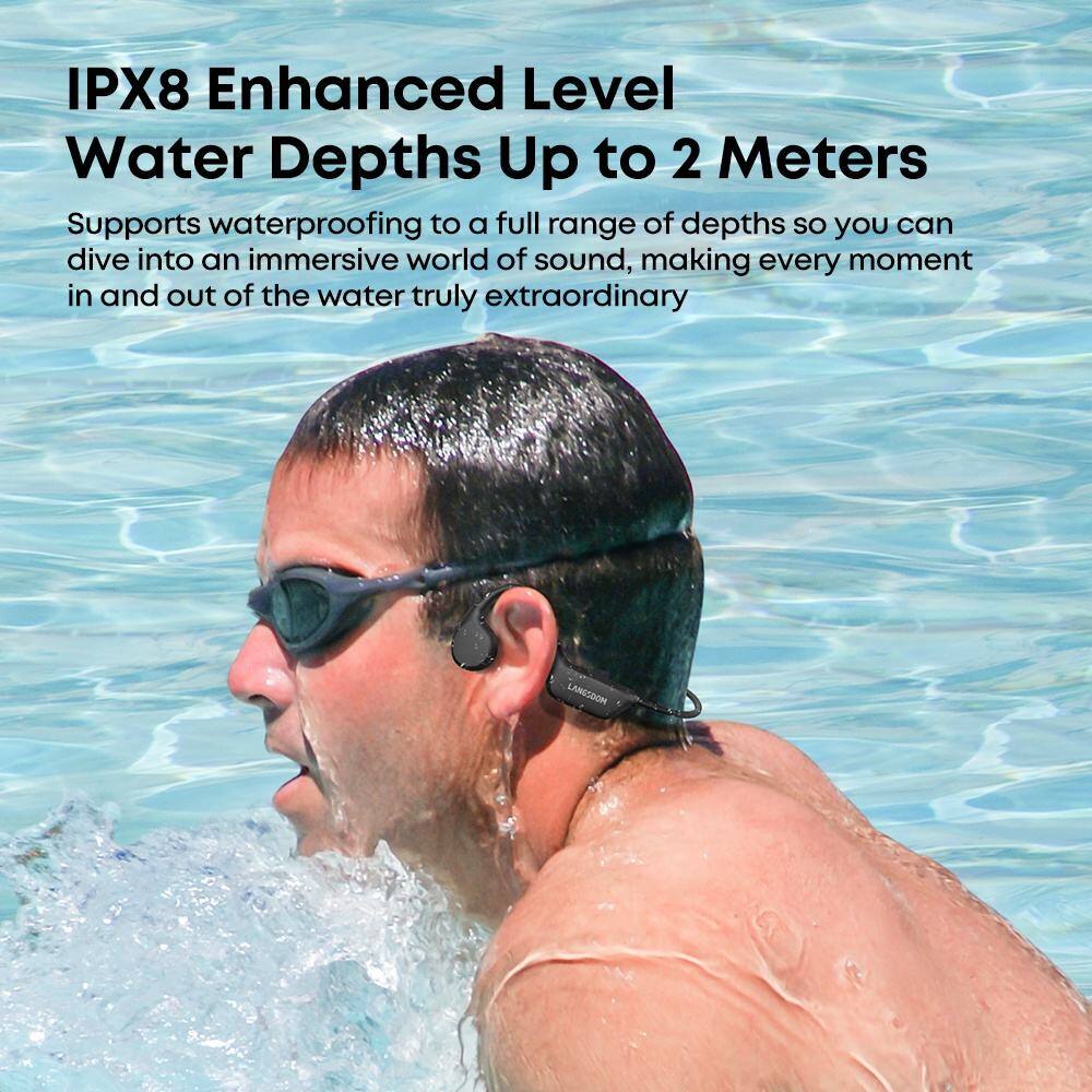 IPX8 Enhanced Level  
Water Depths Up to 2 Meters  

Supports waterproofing to a full range of depths so you can dive into an immersive world of sound, making every moment in and out of the water truly extraordinary