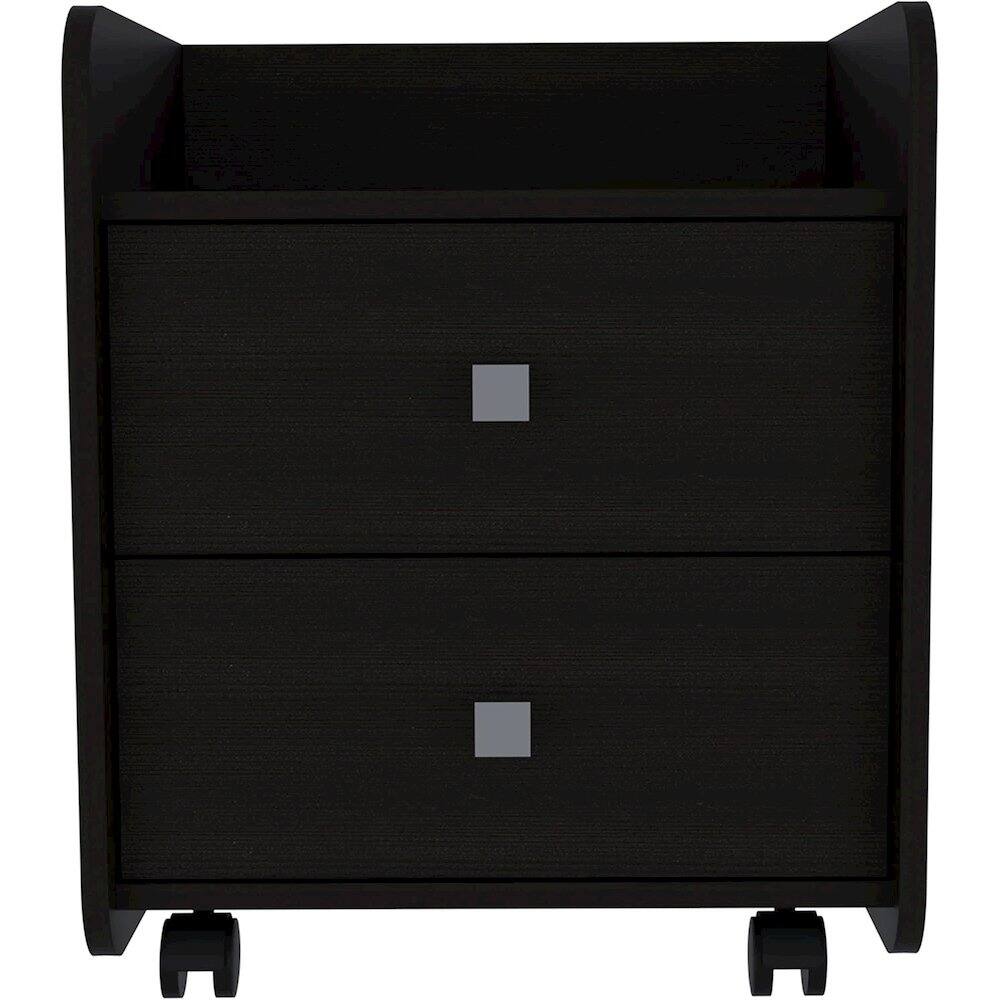 Alt View 1. TuHome - Aura Nightstand Black MDF - Black.