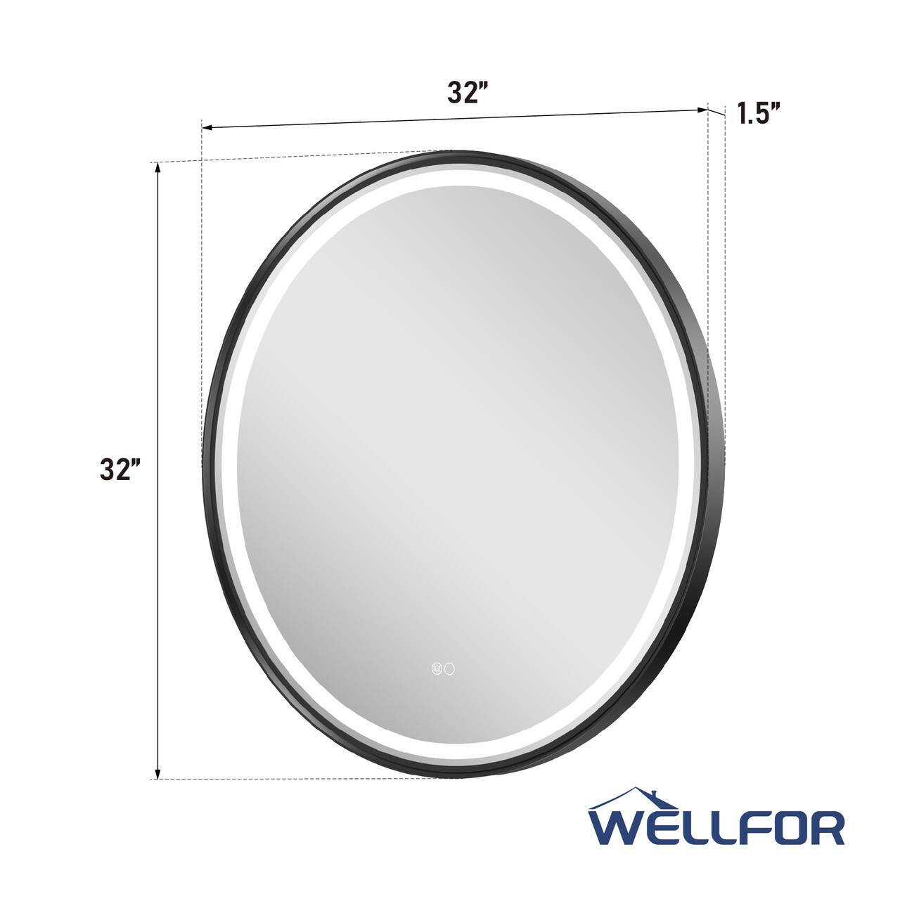 32" 1.5" 32" 90° WELLFOR