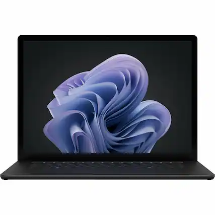 Front. Microsoft - Microsoft Surface Laptop 6 13.5" Touchscreen Notebook - Intel Core Ultra 5 135H - 16 GB - 512 GB SSD - English Keyboard - Black.