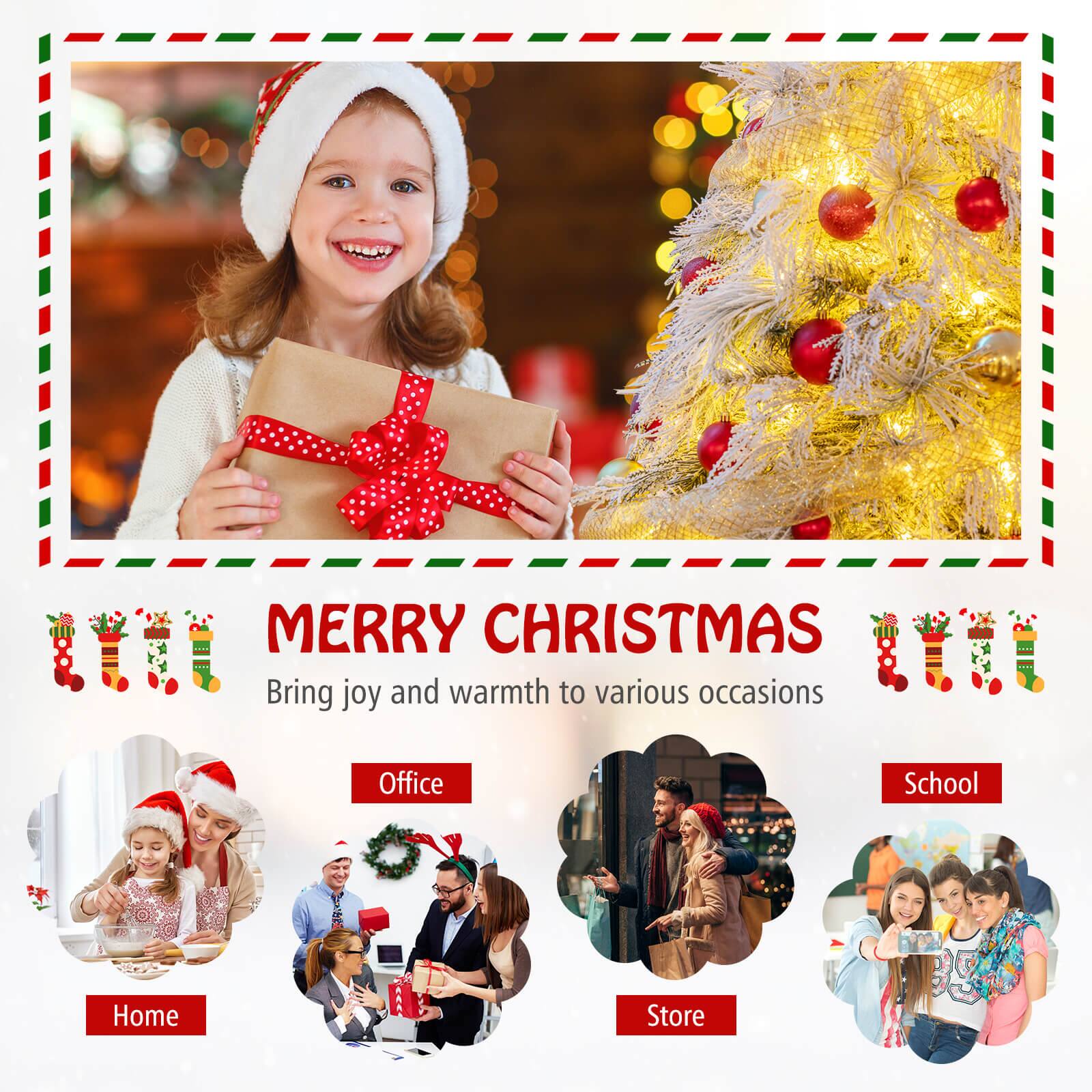 Merry Christmas, bring joy and warmth to various occasions - Office, School, Home, Store.