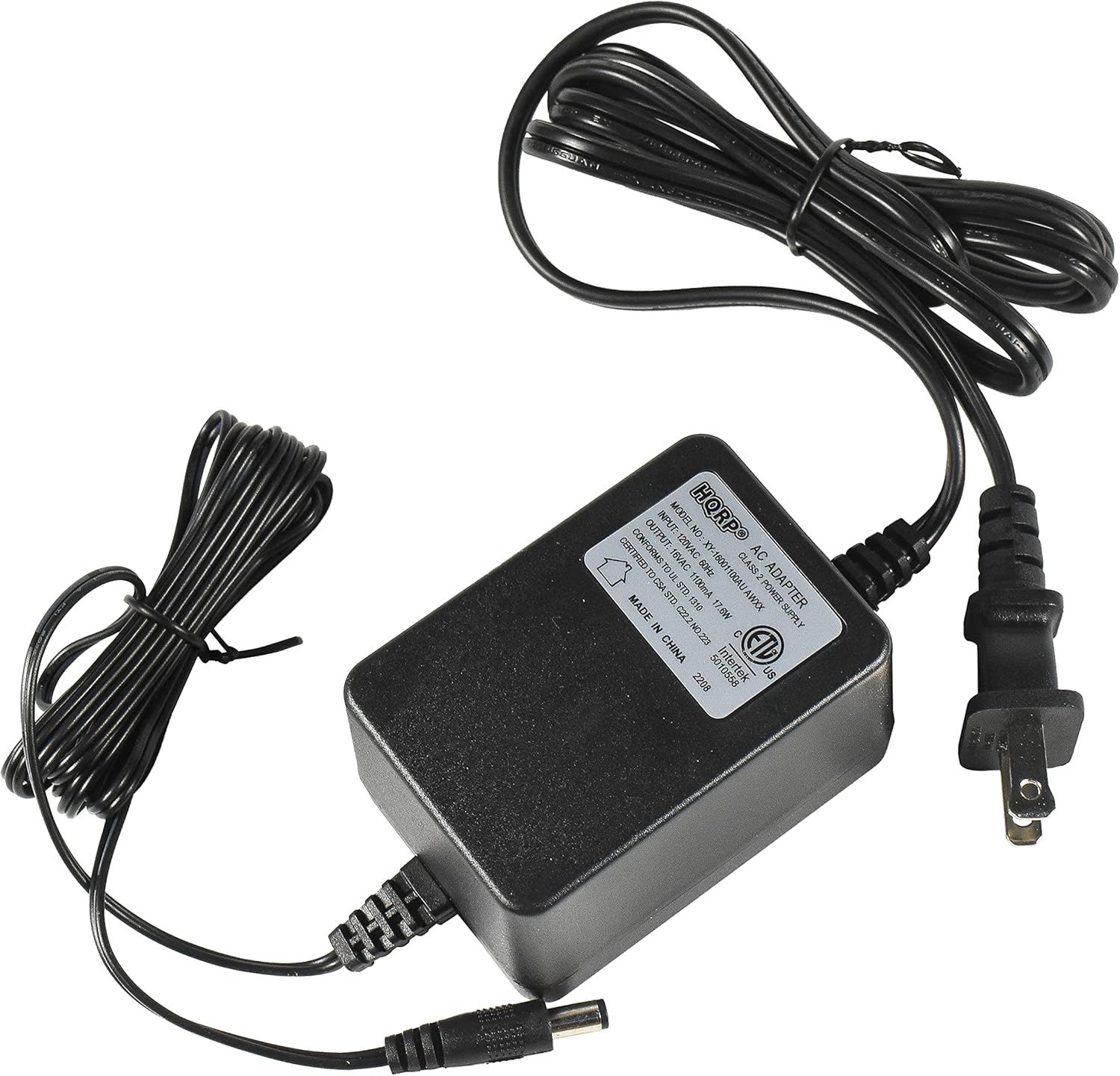 r H 2500 HQRP 0 OUTHUT NPUT: NO QRP CRTIFID CONFORMS MVAC 20VAC XY CLASS AC 3 OUL .k. -IA SD 1100mA POWER ADAPTER MADE in STD1N 13%0 1h0k AW 2 CEONERO SUPPLY D CHINA SAIT Intertek ETb 055a Us 2258