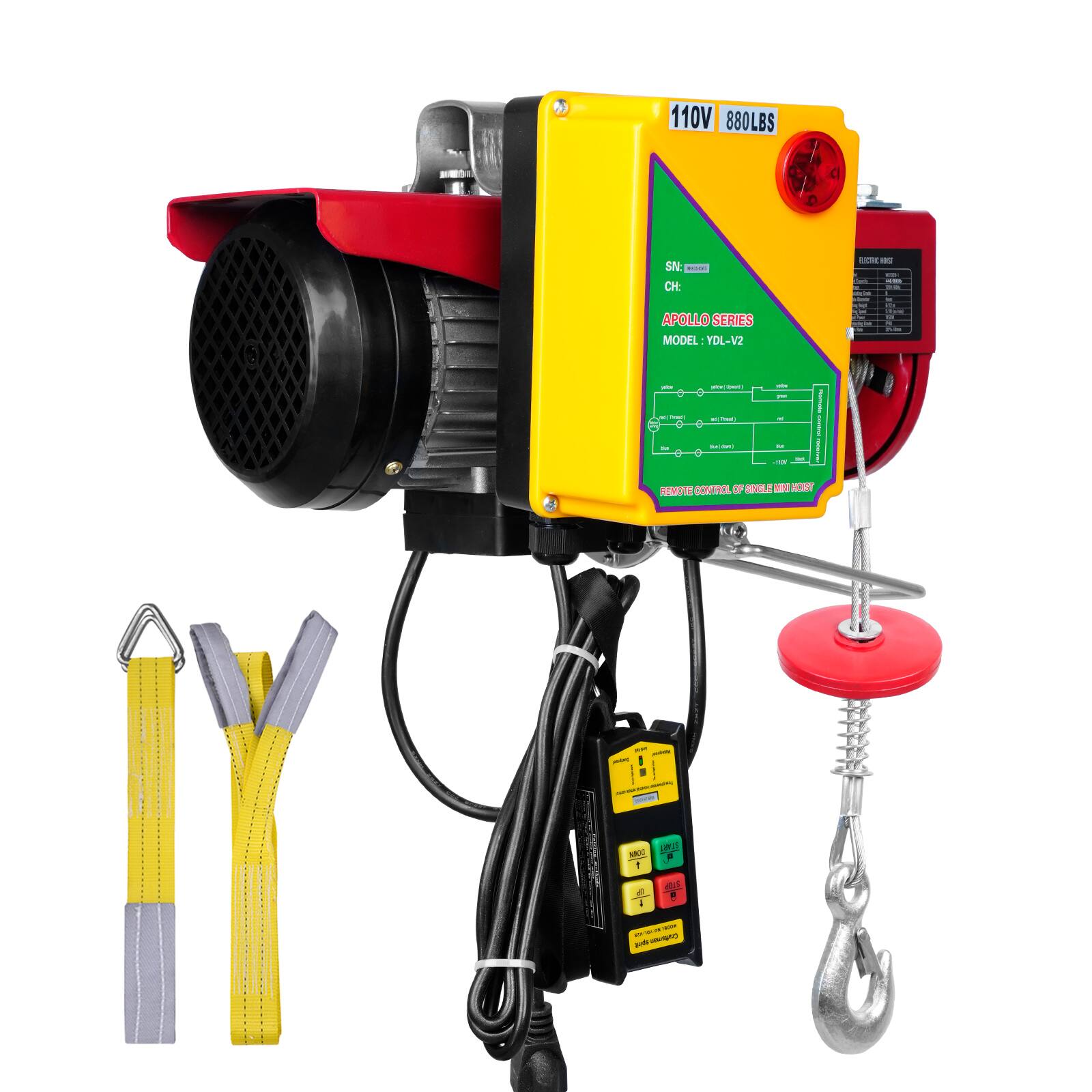 110V 880LBS  
SN: CH  
APOLLO SERIES MODEL YDL-V2  
REMOTE CONTROL