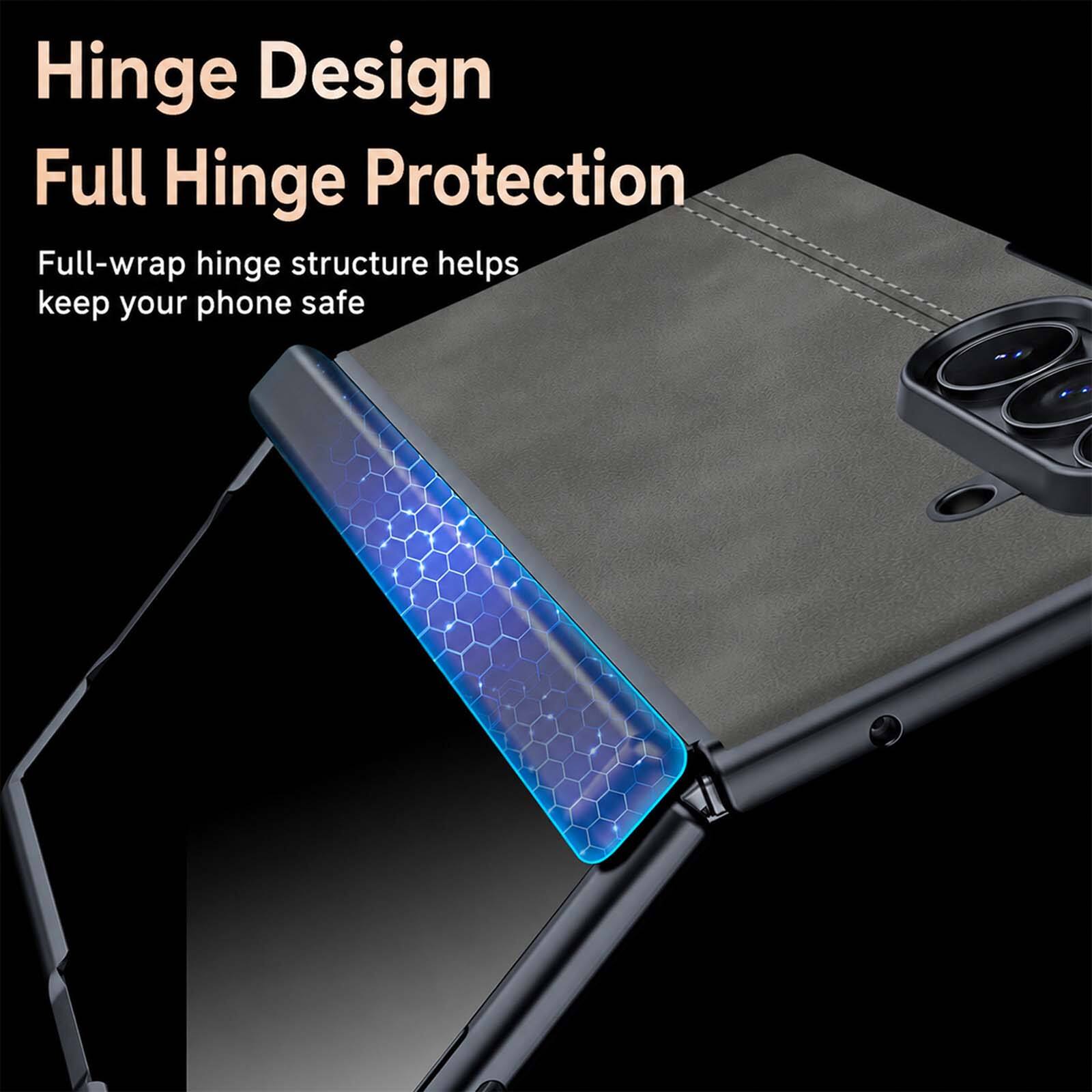 Hinge Design  
Full Hinge Protection  
Full-wrap hinge structure helps keep your phone safe