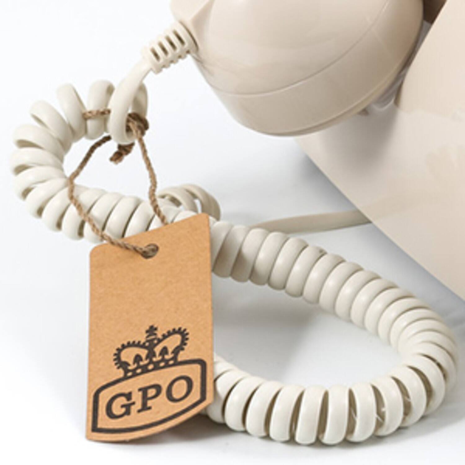 Alt View 1. PopMarket - GPO Retro GPO746PBIVR 746 Desktop Push Button Telephone - Ivory   - MISC ACCESSORY - White.