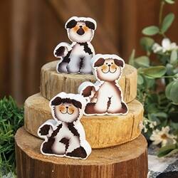 Angle. BreeBe - Chunky Fluffy Puppy 3 Asstd. - Multicolor.