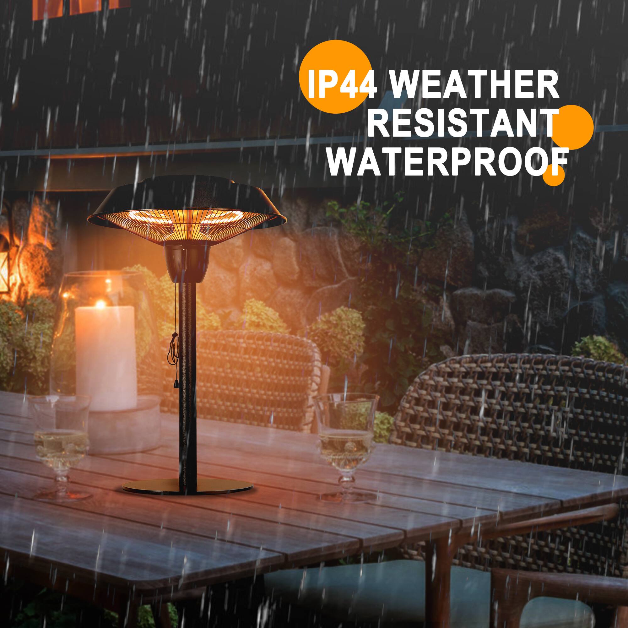 IP44 WEATHER RESISTANT WATERPROOF