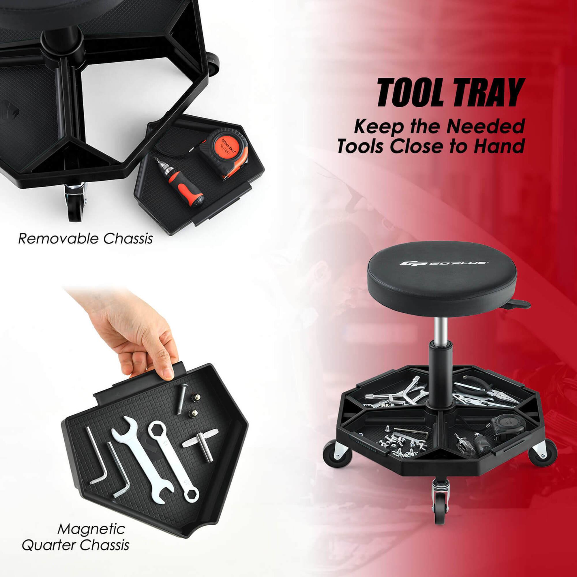 TOOL TRAY  
Keep the Needed Tools Close to Hand  

Removable Chassis  

Magnetic Quarter Chassis