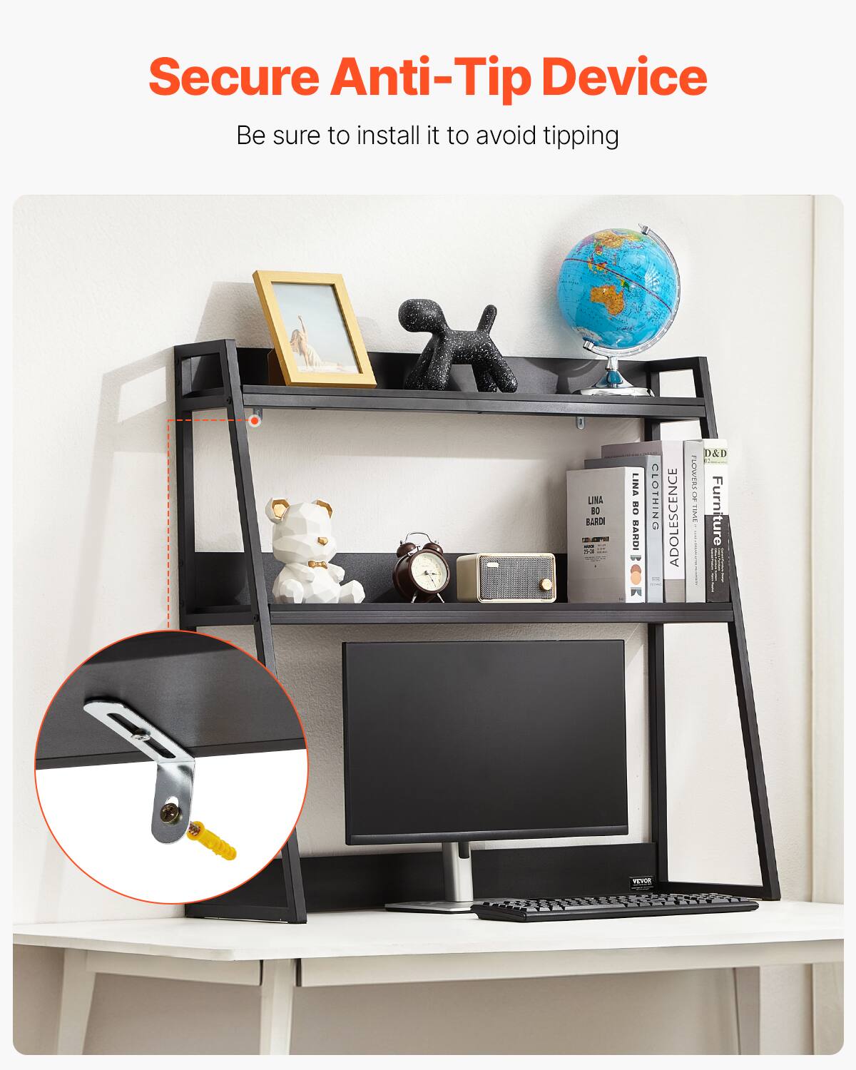 Secure Anti-Tip Device  
Be sure to install it to avoid tipping  

LINE 10 BARD  
LINA RO BARDI CLOTHING  
D&L FLOWERS OF FURNITURE  
YEV