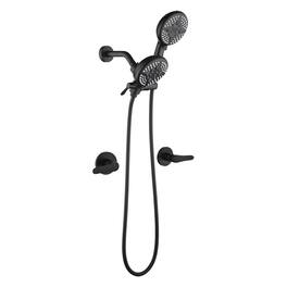 Boyel Living - Shower Set with Dual Handles and 5 Function ABS Dual Shower Heads - Matte Black
