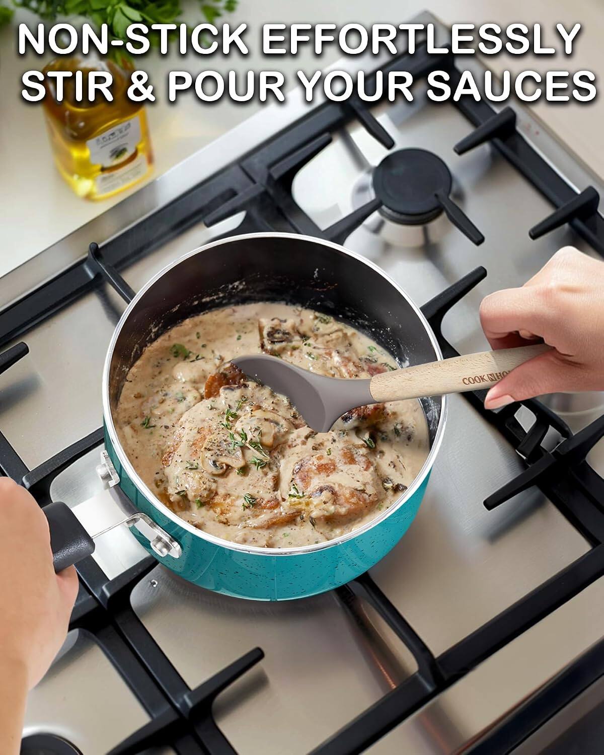 NON-STICK EFFORTLESSLY STIR & POUR YOUR SAUCES