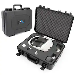 CASEMATIX - Hard Case for Meta Quest 3S, Quest 3, Quest 2, Oculus Quest – VR Headset Storage Case with Customizable Foam - Black