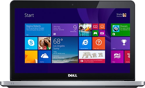  Dell - Geek Squad Certified Refurbished Inspiron 7000 Series 15.6&quot; Touch-Screen Laptop - 6GB Memory - Silver