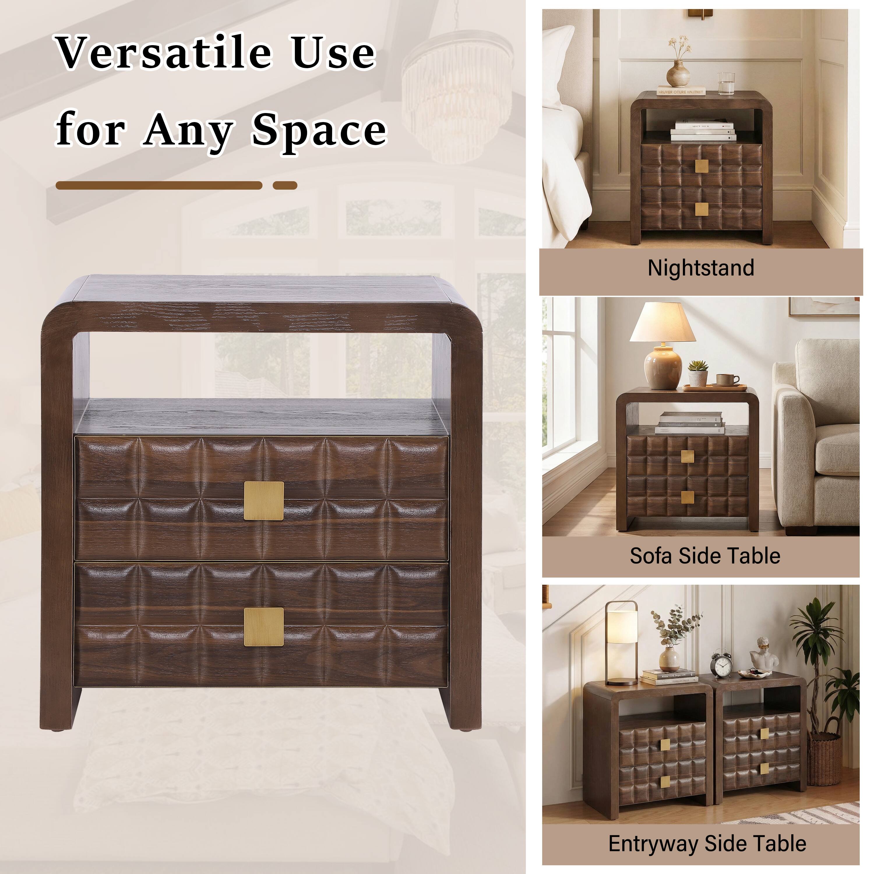 Versatile Use for Any Space

Nightstand

Sofa Side Table

Entryway Side Table