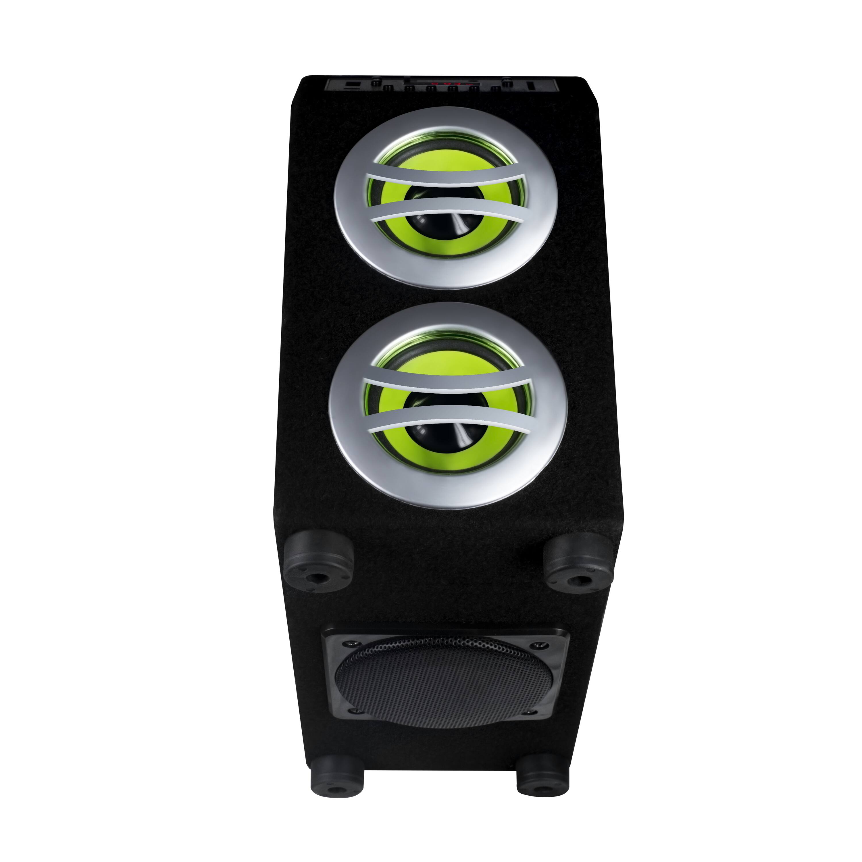 Alt View 1. Sondpex - Portable Bluetooth Speaker System & Digital Music Player - Black.