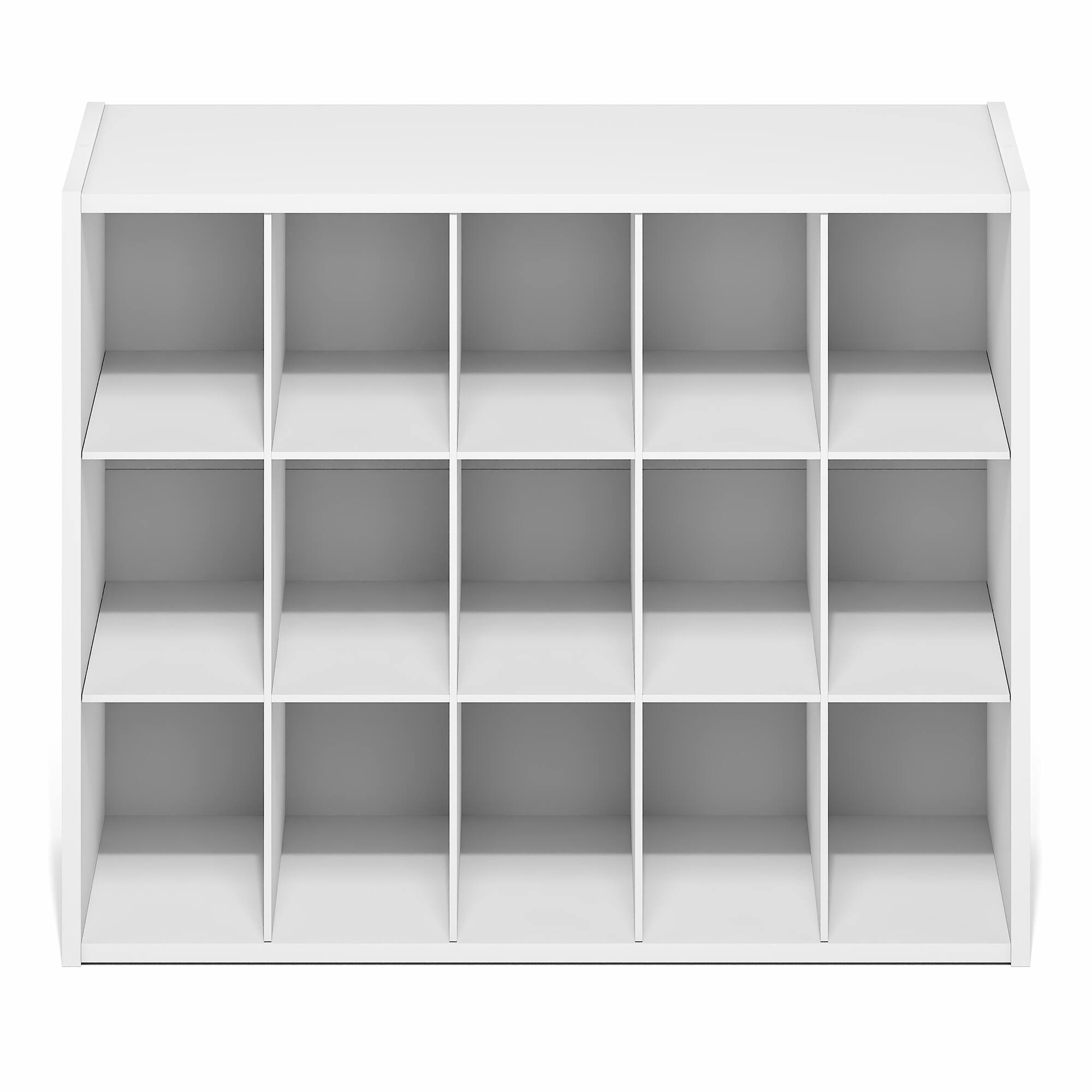 Alt View 5. Furinno - FANO Shoe Rack, 15-Cube Shoe Organizer, Stackable Shoe Storage, for Closet Entryway, Office, Garage - White.