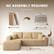 NO ASSEMBLY REQUIRED
Unbox. Expand. Relax
1. UNBOX THE PACKAGE
2. CUT OPEN THE WRAP
Keep away from sharp objects to protect the fabric.
3. PLACE & LET EXPAND
Position the sofa and allow up to 72 hours to regain full shape.