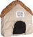 Alt View Standard 2. Happy Nappers - The Perfect Play Pillow Doghouse-to-Dog Reversible Pillow - Brown.