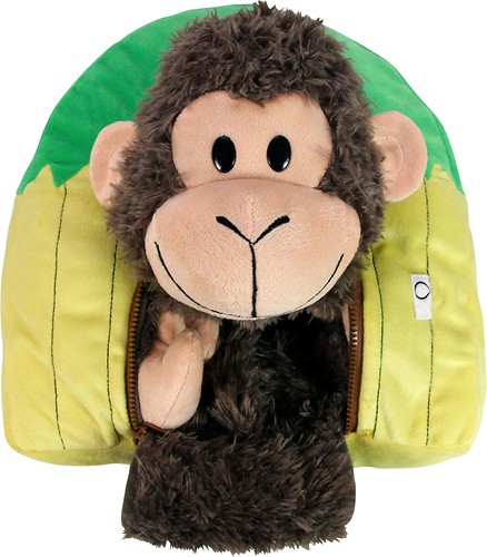 Best Buy: Happy Nappers Hut-to-Monkey Reversible Pillow 86778