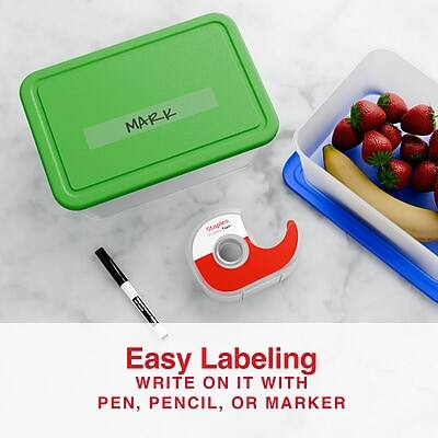 Easy Labeling  
Write on it with pen, pencil, or marker