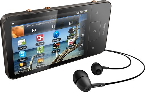 Verfrissend Spreek luid Uitstroom Best Buy: Philips Android Connect 8GB* MP3 Player Black SA3CNT08K/37