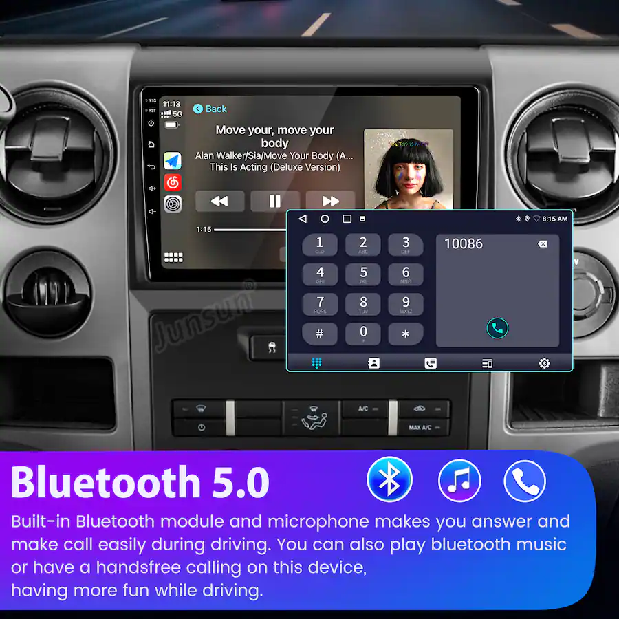 Android Auto Radio Module Junsun For Ford F 150 F150 2009 2012 9 Inch 8 Core carplay Android 15 6 ...