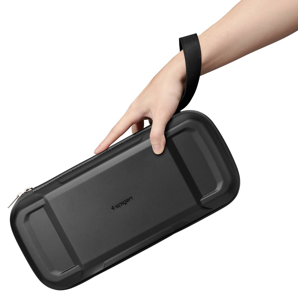 Back. Spigen - Spigen Rugged Armor Pro Pouch for Legion Go - Black.