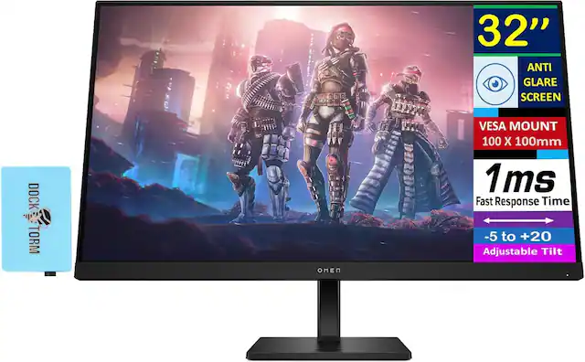 32" Anti Glare Screen
Dock-Torm Torm
VESA Mount 100 x 100mm
1ms Fast Response Time
-5 to +20 Adjustable Tilt