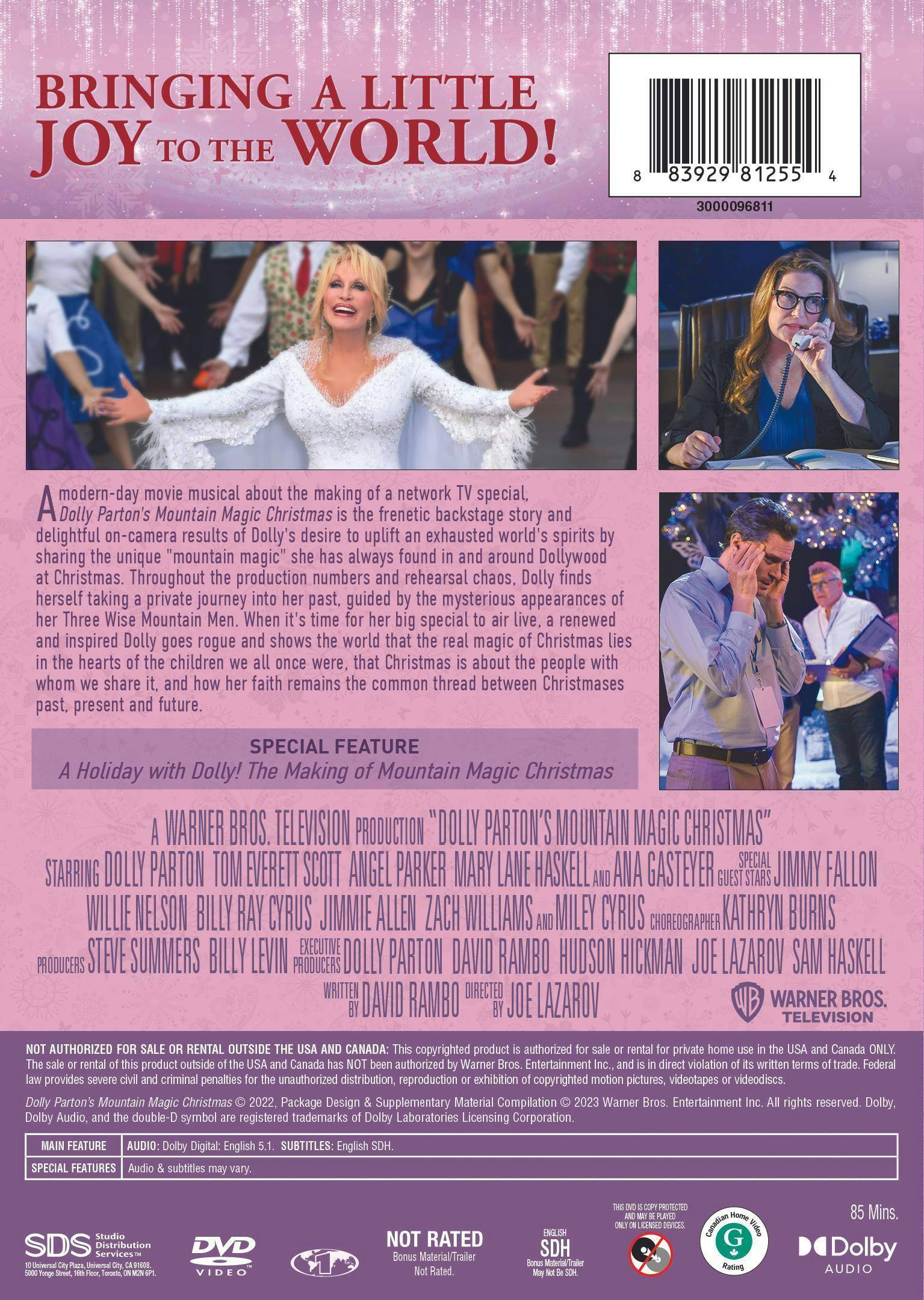 Back. Dolly Parton's Mountain Magic Christmas [DVD].