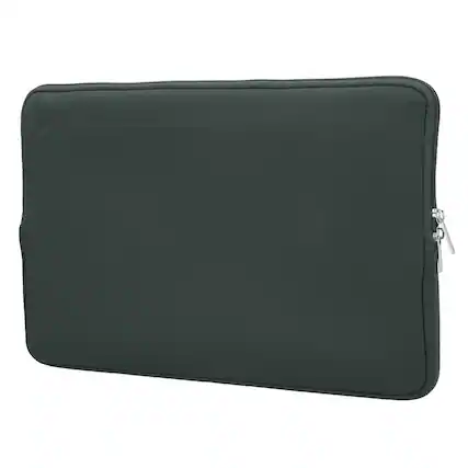Front. Unique Bargains - Laptop Case - Polyester Computer Sleeve Carrying Bag, Waterproof Protective Cover for 15.6" Notebook - Dark Gray.