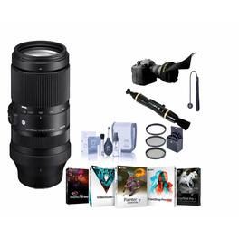 Bundle - Sigma - 100-400mm f/5-6.3 DG DN OS Lens for Sony E w/Filter Kit, Pouch, PC SW