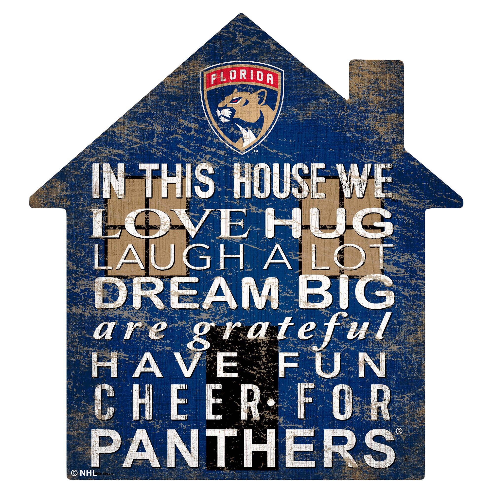 Florida Panthers 12'' Team House Sign