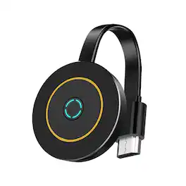 Topteng - G10 True 4K Wireless Display Receiver - Miracast/AirPlay/DLNA, Plug & Play for iPhone/Android/PC to TV/Projector - Black