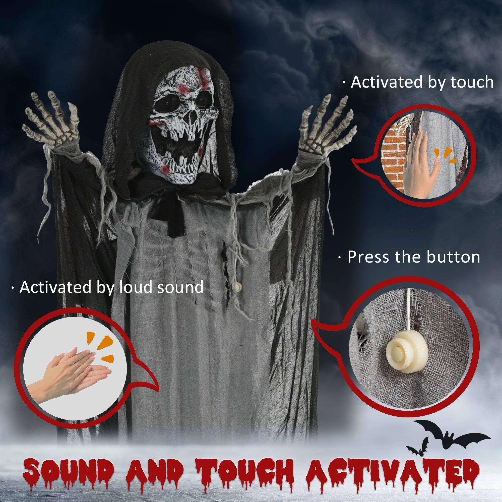- Activated by touch
- Activated by loud sound
- Press the button

SOUND AND TOUCH ACTIVATER