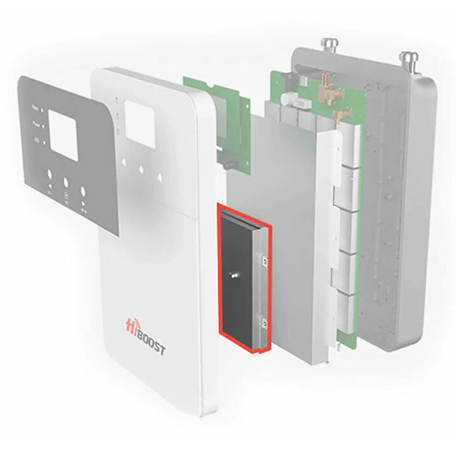 Alt View 1. HiBoost - 4K Plus In-Building Cellular Signal Booster Kit for Home and Office up to 4,000 Sq. Ft., 5G, F10GI-5S-BTW - White.