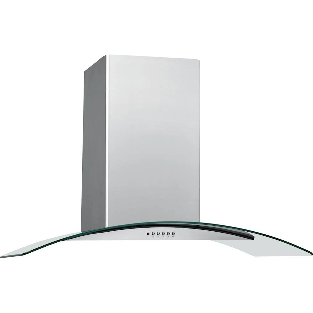 Angle View: Frigidaire - 30" Convertible Range Hood - Stainless steel and glass