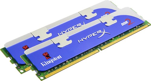 Best Buy: ValueRAM HyperX 2-Pack 2GB DDR2 Desktop Kit KHX8500D2K2/4G