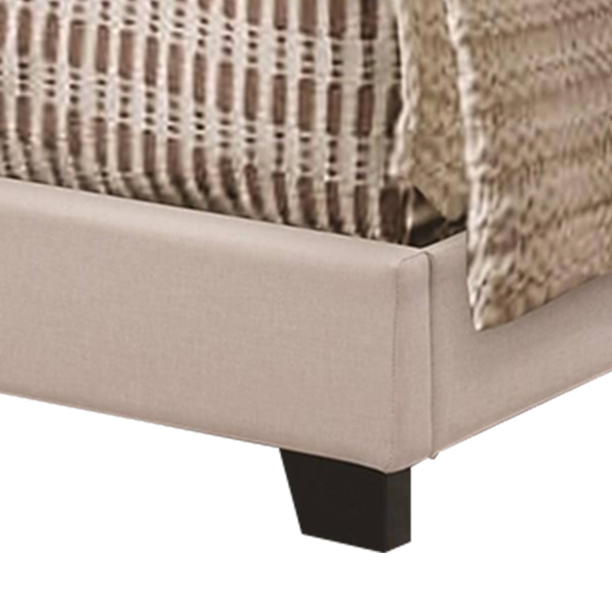 Alt View 1. Manhattan Lane - Modern Panel Twin Bed - Ivory.