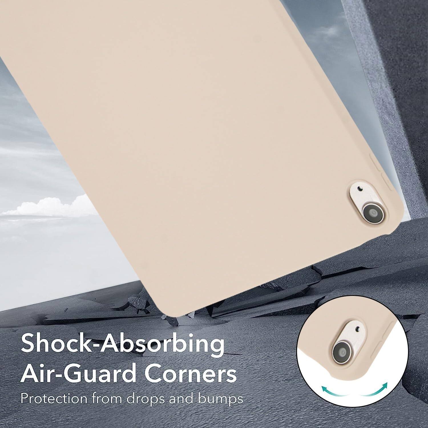 Shock-Absorbing Air-Guard Corners  
Protection from drops and bumps