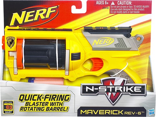 Nerf N-Strike Maverick Rev-6×2 & Darts Hasbro 2004 Aus Seller 