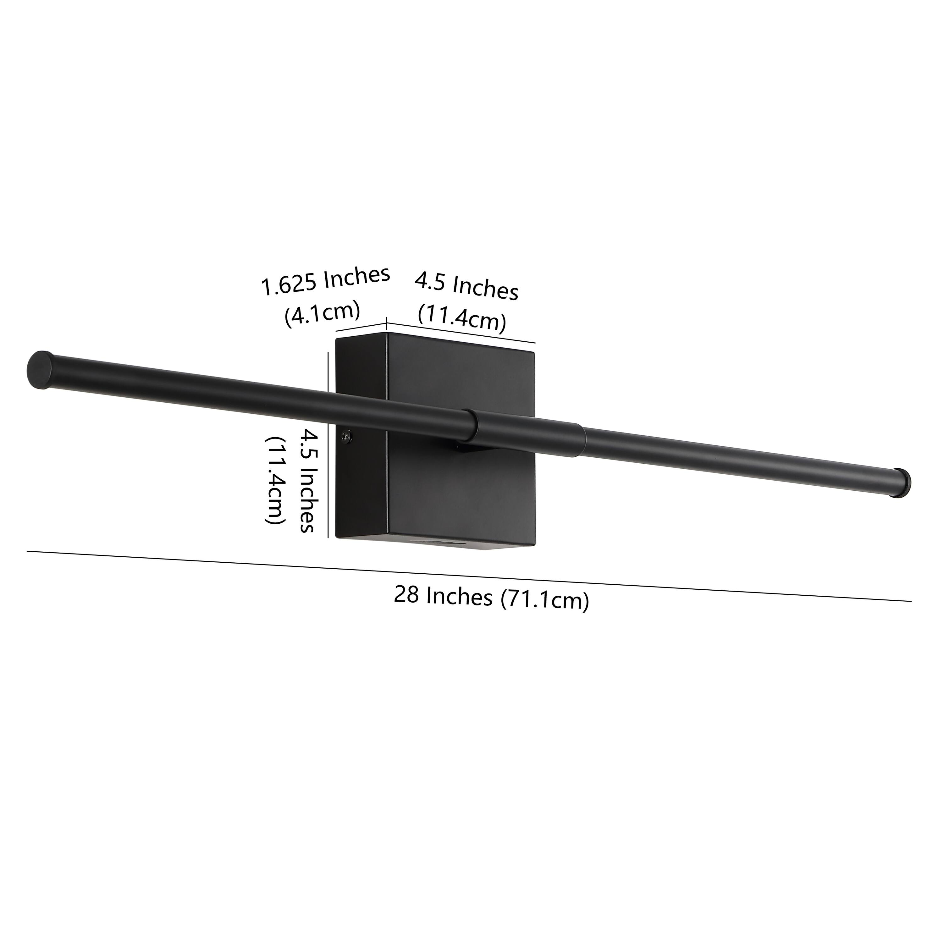 1.625 Inches (4.1cm)  
4.5 Inches (11.4cm)  
4.5 Inches (11.4cm)  
28 Inches (71.1cm)
