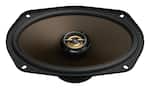Front. Pioneer - 6" x 9" 2-way Car Speakers Aramid Fiber-reinforced IMPP cone (Pair) - Black.