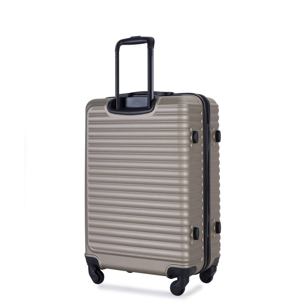 Alt View 1. Ropilly - Ropilly 3 Piece Luggage Set Hardshell Suitcase with Wheels Gold - Gold.